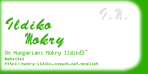 ildiko mokry business card